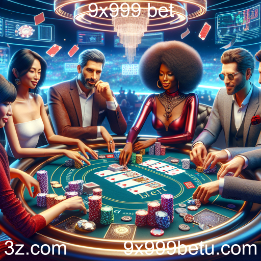 Experiência Realista com Live Poker no 9x999 bet